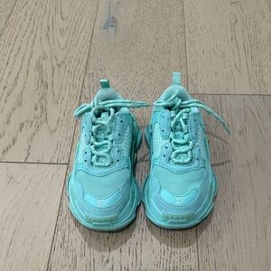 Balenciaga Kids Turquoise Sneakers